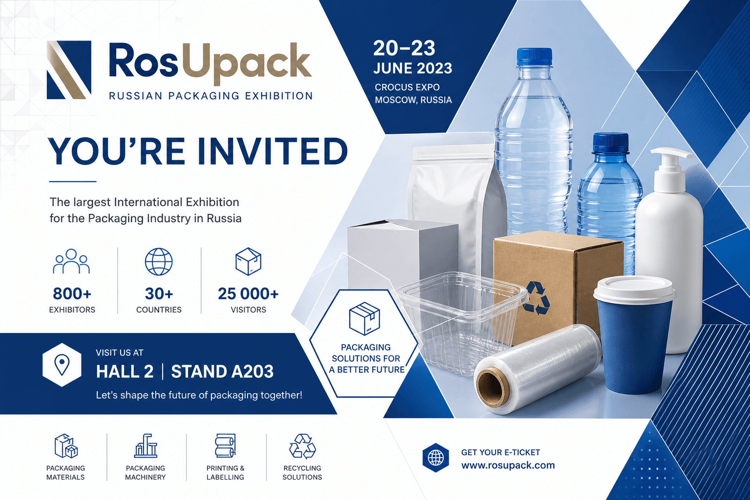 Участие в выставке RosUpack 2023